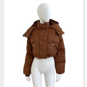 Alexander McQueen cropped puffer jacket!